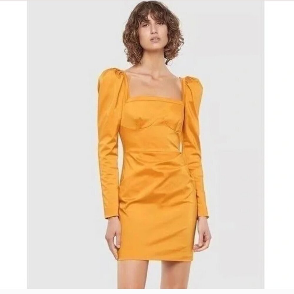 Manning Cartell Victory Lap Mini Dress Gold Yellow Mustard